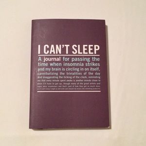 “I CAN’T SLEEP” pocket sized insomnia journal